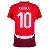 Officiële Voetbalshirt Zwitserland Xhaka 10 Thuis EK 2024 - Heren